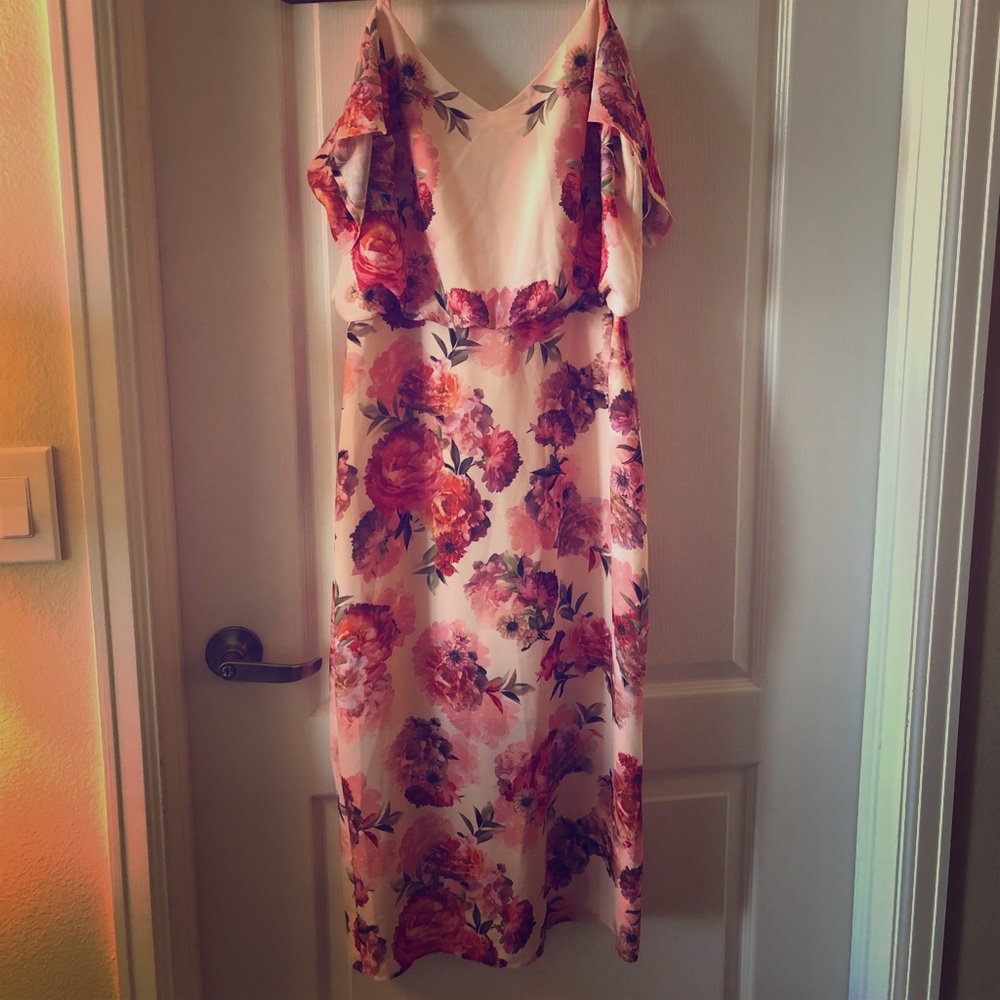 Off the shoulder floral dress